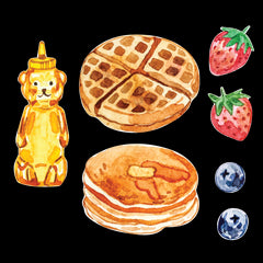 Artist Series Stickers: Waffles, Pancakes, Honey (STC-510)