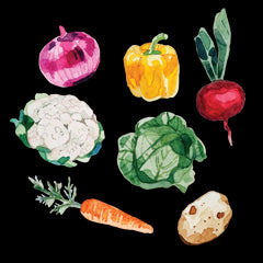 Artist Series Stickers: Vegetables (STC-516)