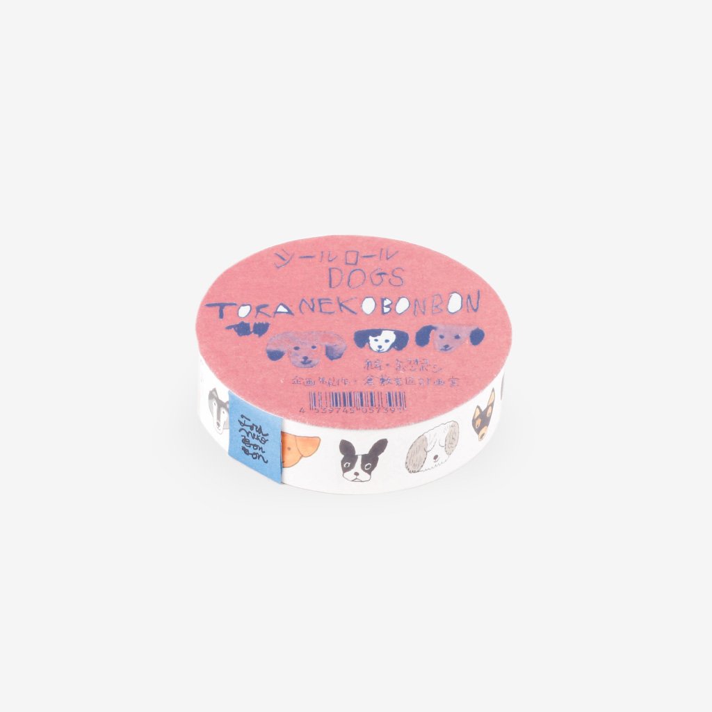 Classiky x Toranekobonbon Sticker Roll - Dog 18mm