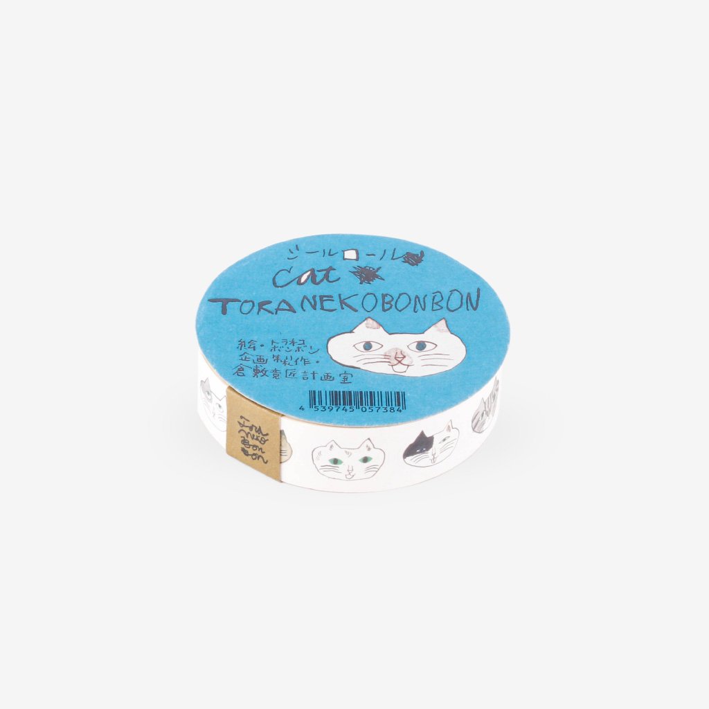 Classiky x Toranekobonbon Sticker Roll - Cat 18mm