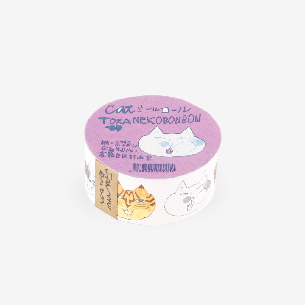 Classiky x Toranekobonbon Sticker Roll - Cat 30mm