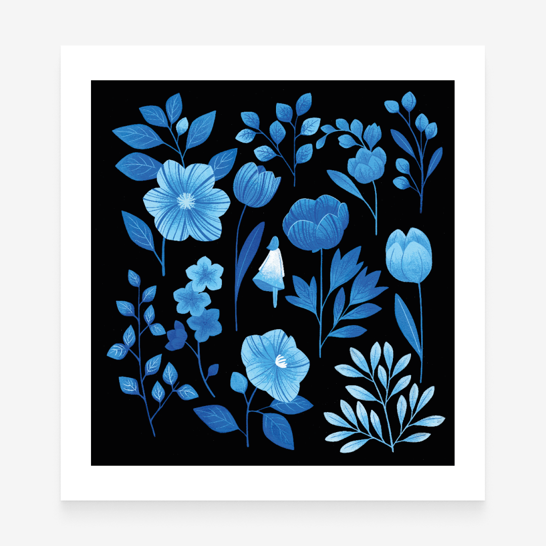 Something Blue Art Print