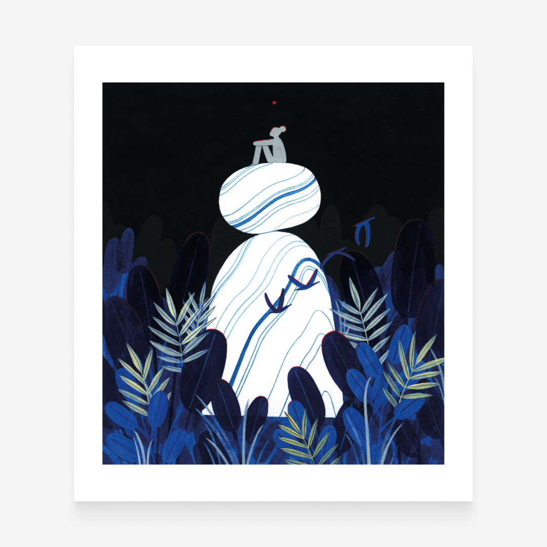 Pondering Art Print