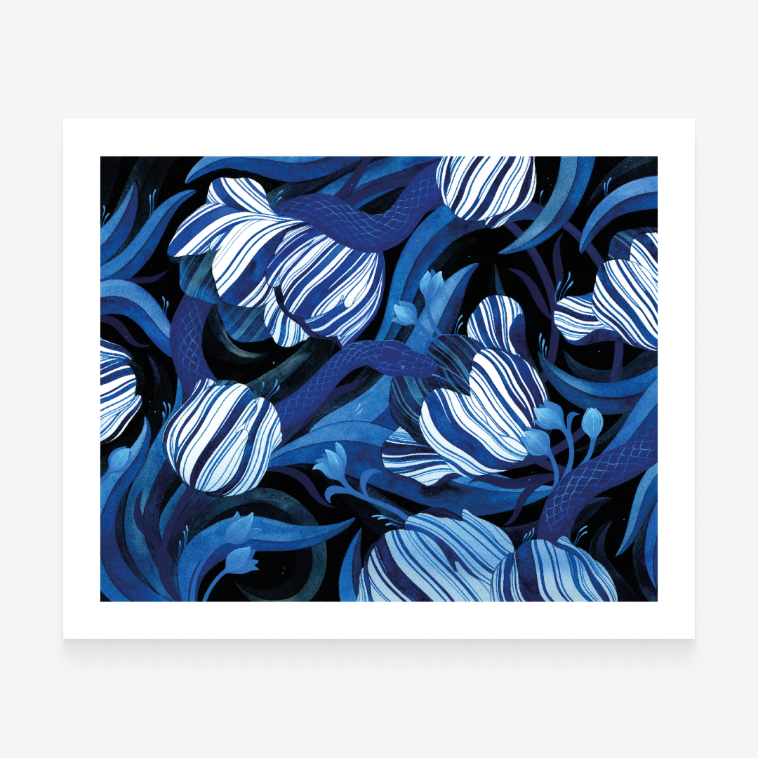 Blue Art Print