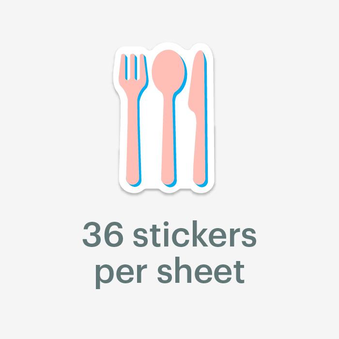 Mossery Stickers: Cutlery (STC-012)