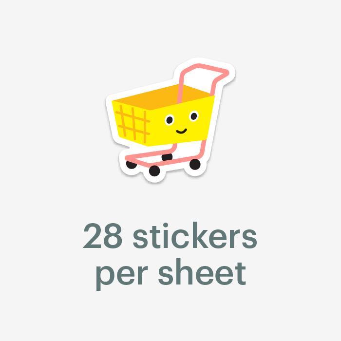 Mossery Stickers: Shopping Cart (STC-014)