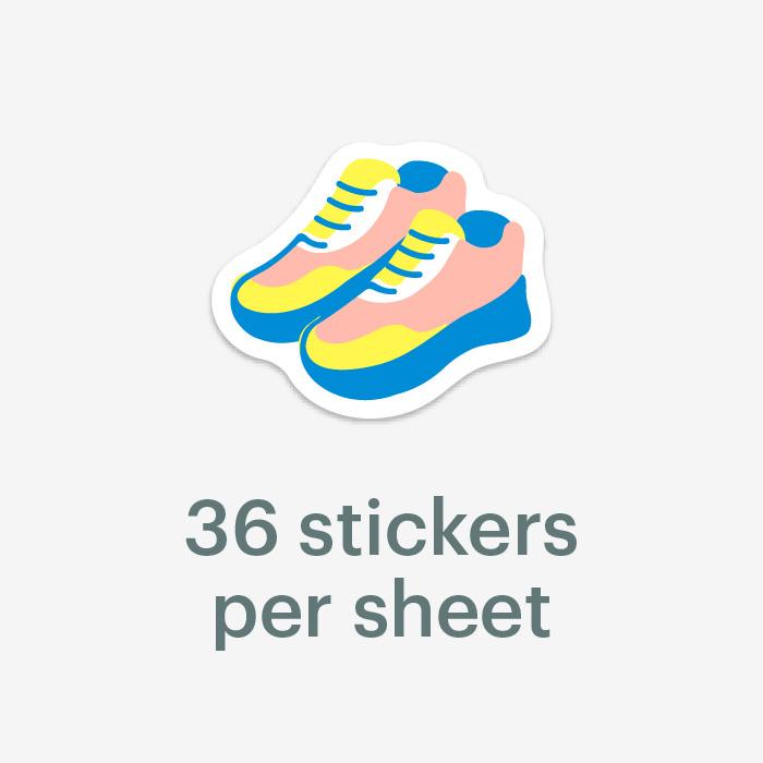 Mossery Stickers: Running Shoes (STC-002)