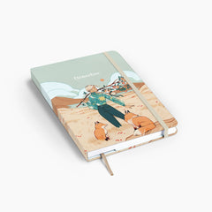 Autumn Foxes Light Threadbound Notebook