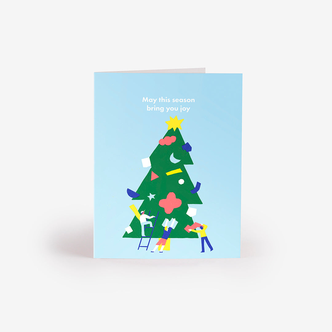 Treetop Star Greeting Card