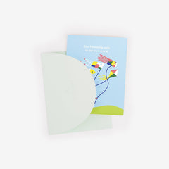 Running in the Wind Greeting Card