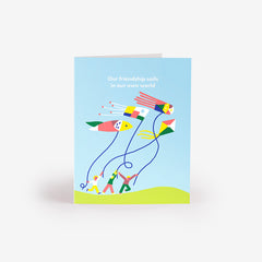 Running in the Wind Greeting Card