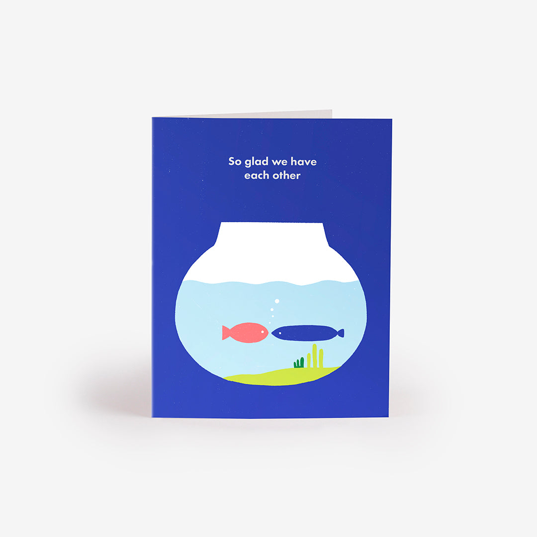 Fishbowl Lovers Greeting Card