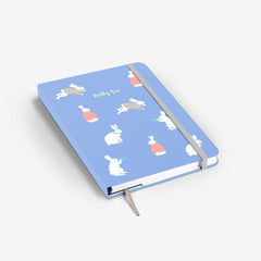 Bunny Blue Wirebound Notebook