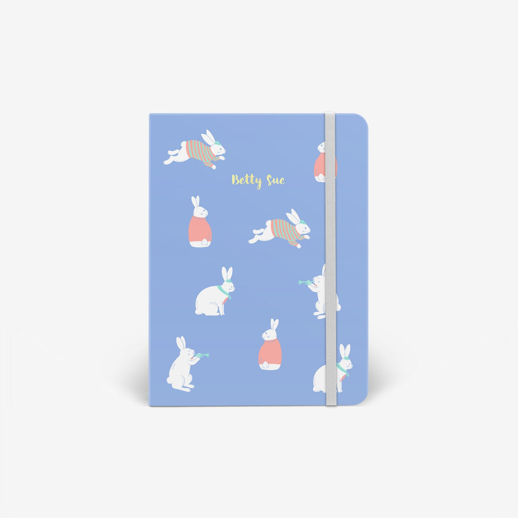 Bunny Blue Wirebound Notebook