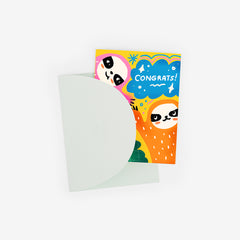 Sloth Surprise Greeting Card