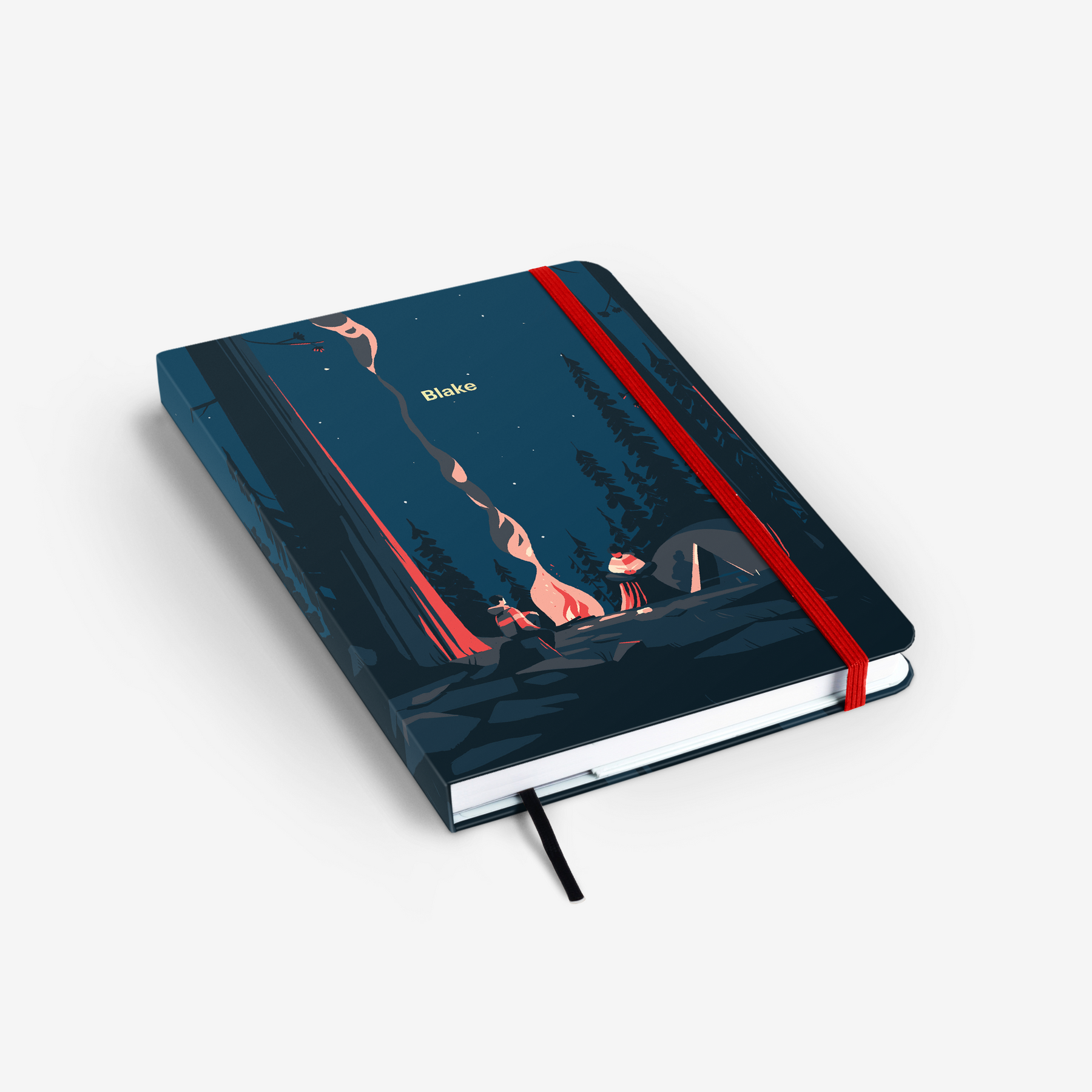 Campfire Light Threadbound Notebook