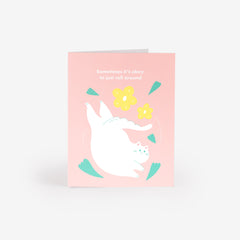 Whirl Cat Greeting Card