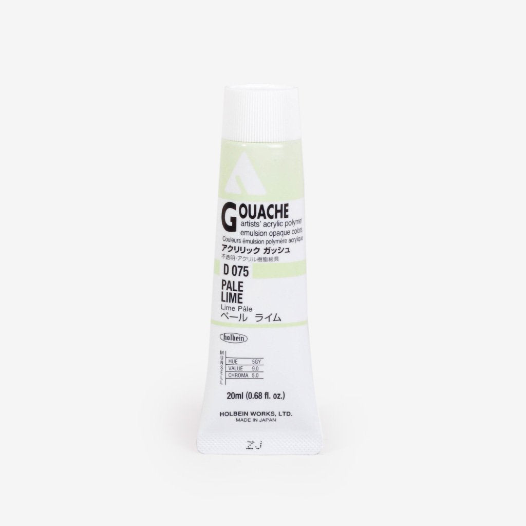 Holbein Acryla Gouache 20ml Tube - Pale Lime