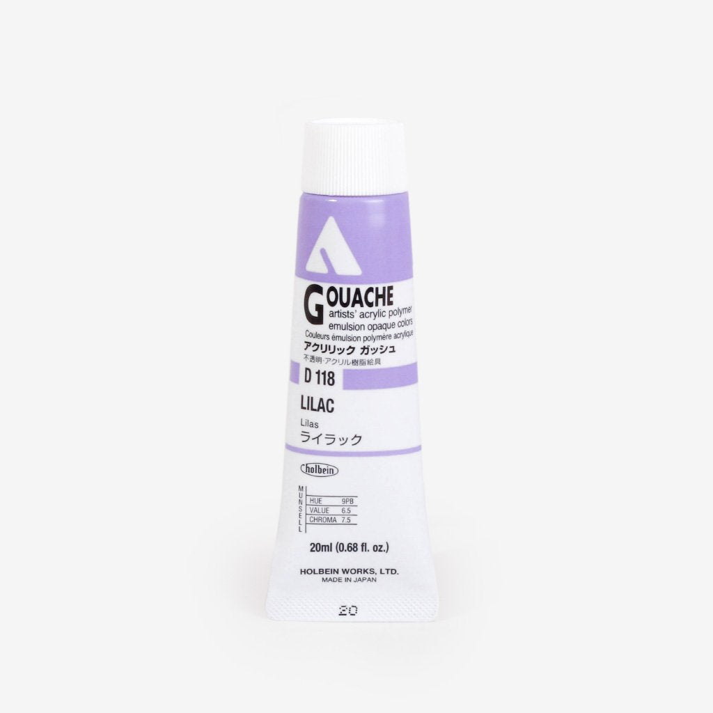 Holbein Acryla Gouache 20ml Tube - Lilac