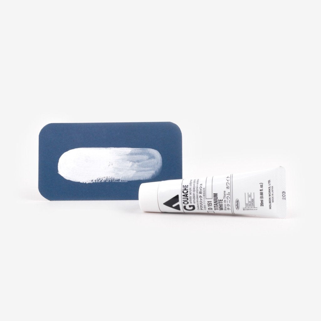 Holbein Acryla Gouache 20ml Tube - Titanium White