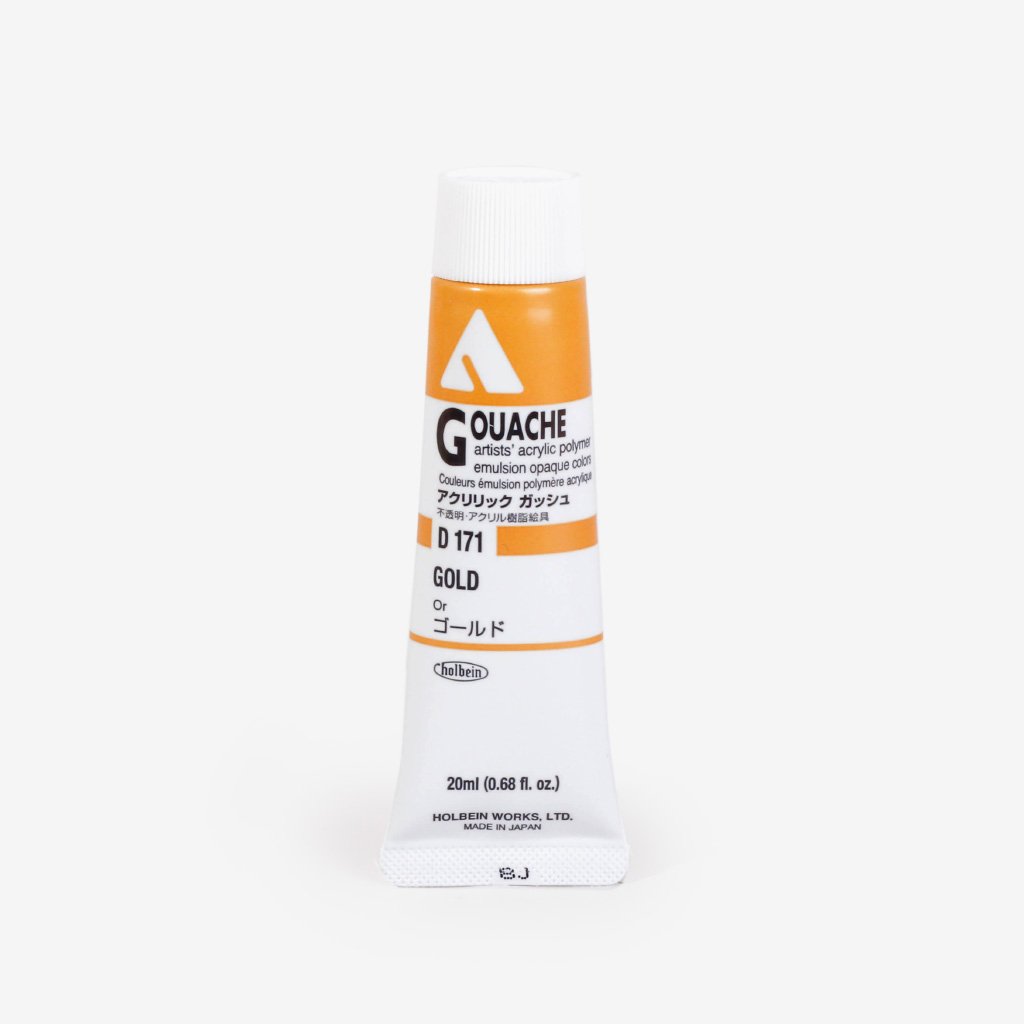 Holbein Acryla Gouache 20ml Tube - Gold