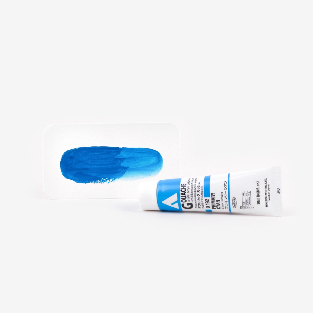 Holbein Acryla Gouache 20ml Tube - Primary Cyan