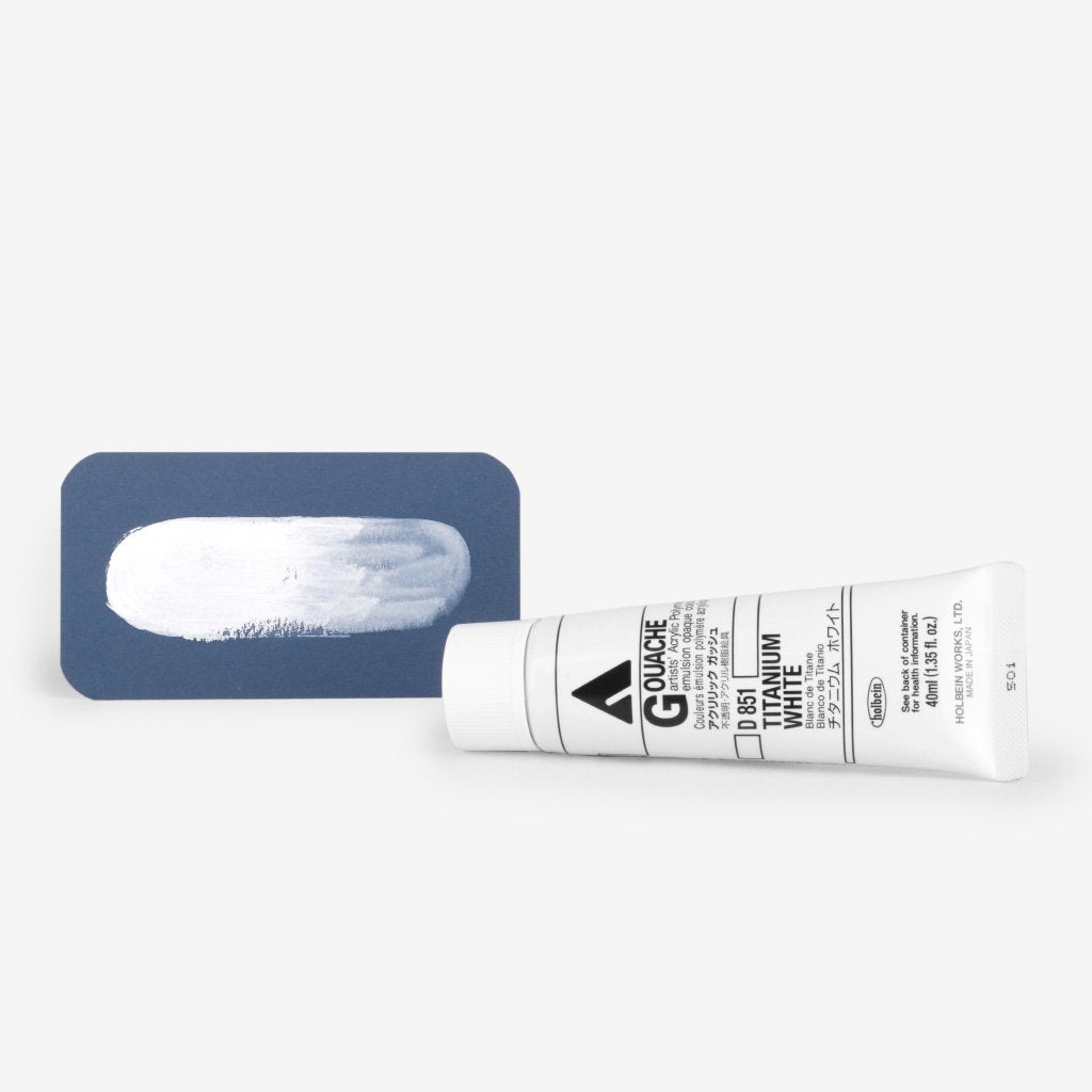 Holbein Acryla Gouache 40ml Tube - Titanium White