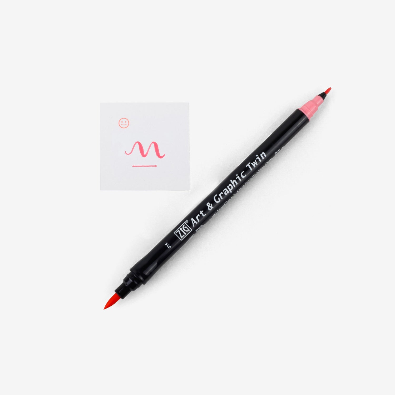 Kuretake Art & Graphic Twin Pen - Light Carmine