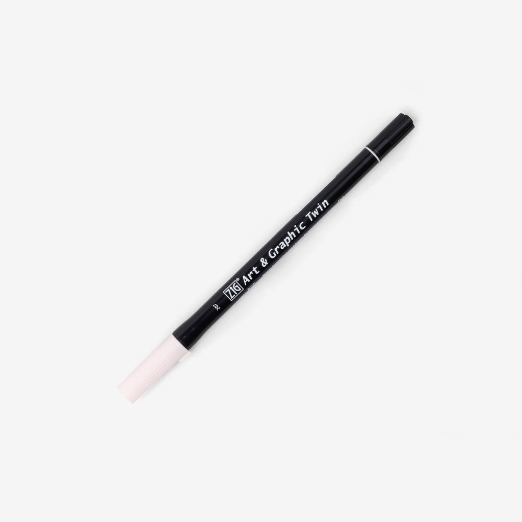 Kuretake Art & Graphic Twin Pen - Pale Pink