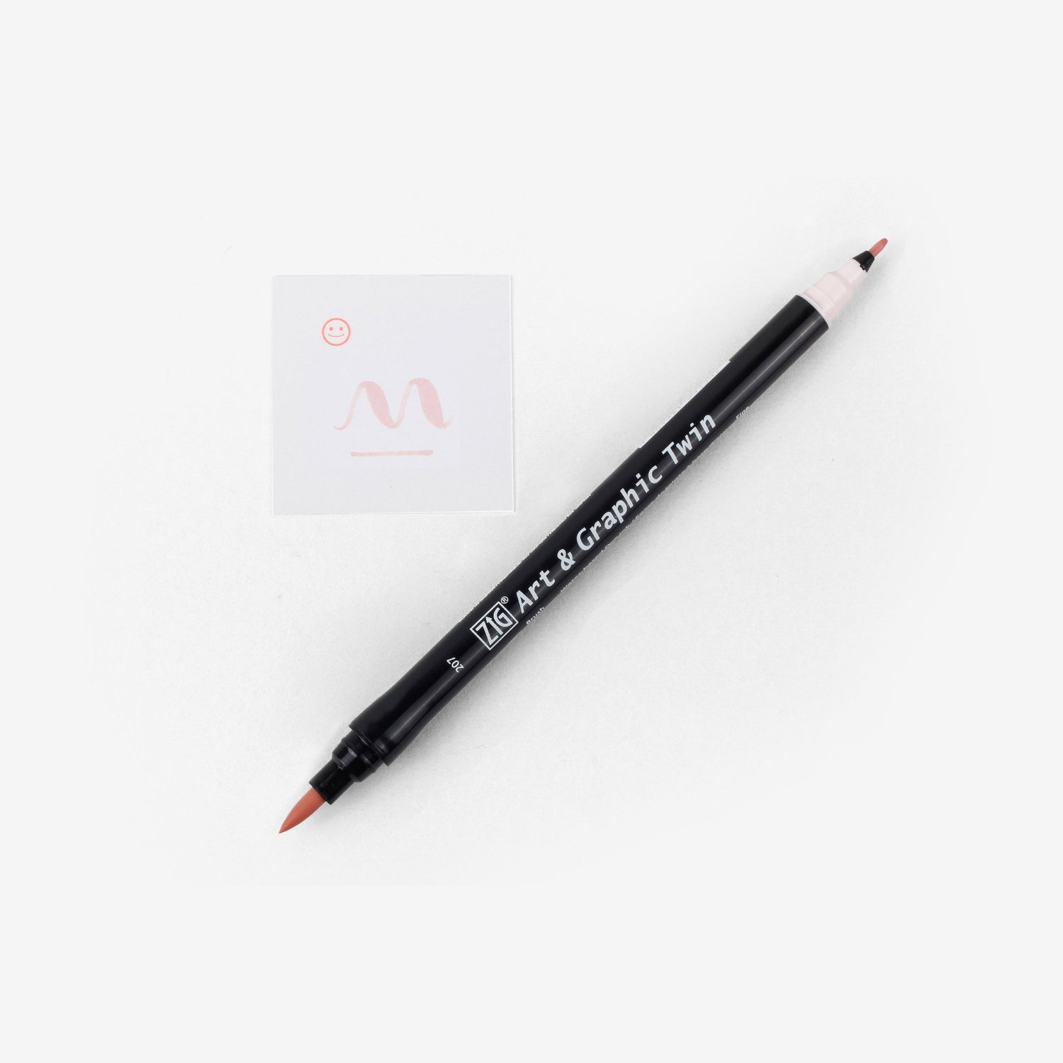 Kuretake Art & Graphic Twin Pen - Pale Pink