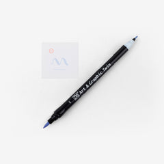 Kuretake Art & Graphic Twin Pen - Shadow Mauve