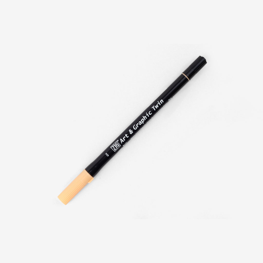 Kuretake Art & Graphic Twin Pen - Apricot