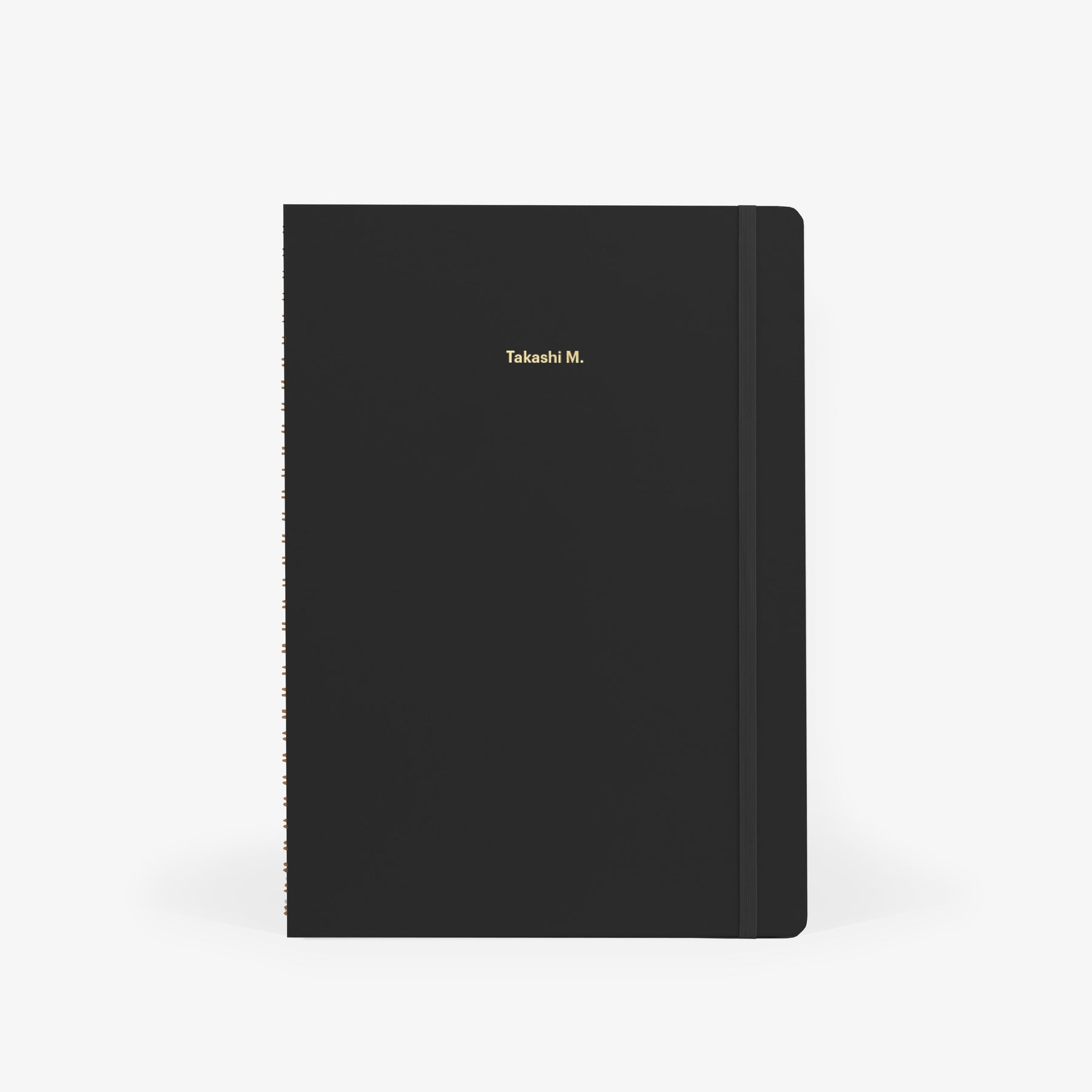 Plain Black Large Wirebound Sketchbook