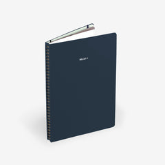 Plain Navy Large Wirebound Sketchbook