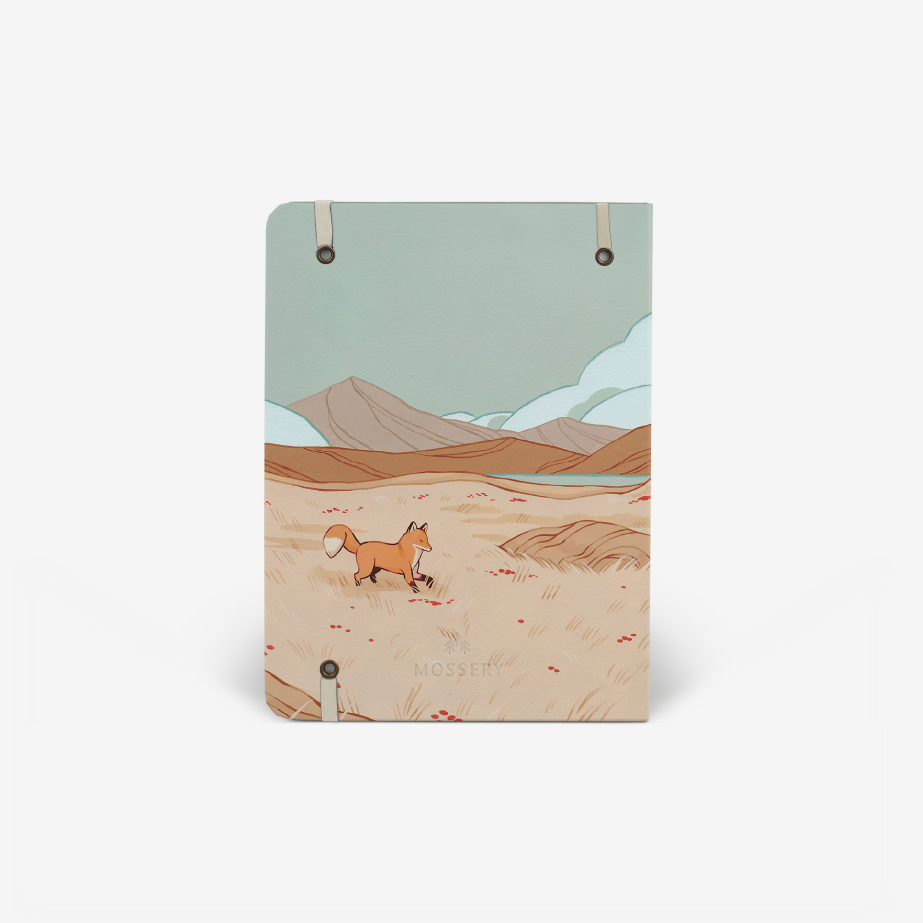 Autumn Foxes Light Threadbound Notebook