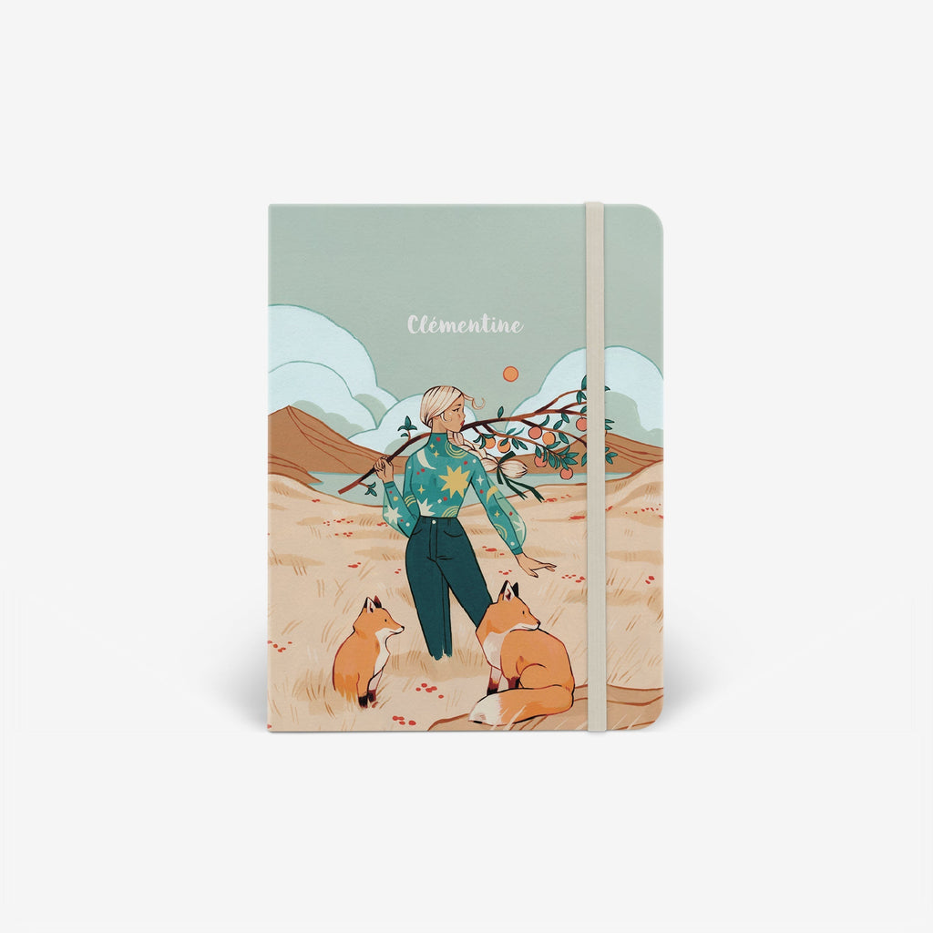 Autumn Foxes Light Threadbound Notebook