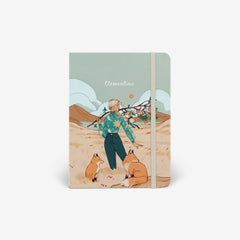 Autumn Foxes Light Threadbound Notebook