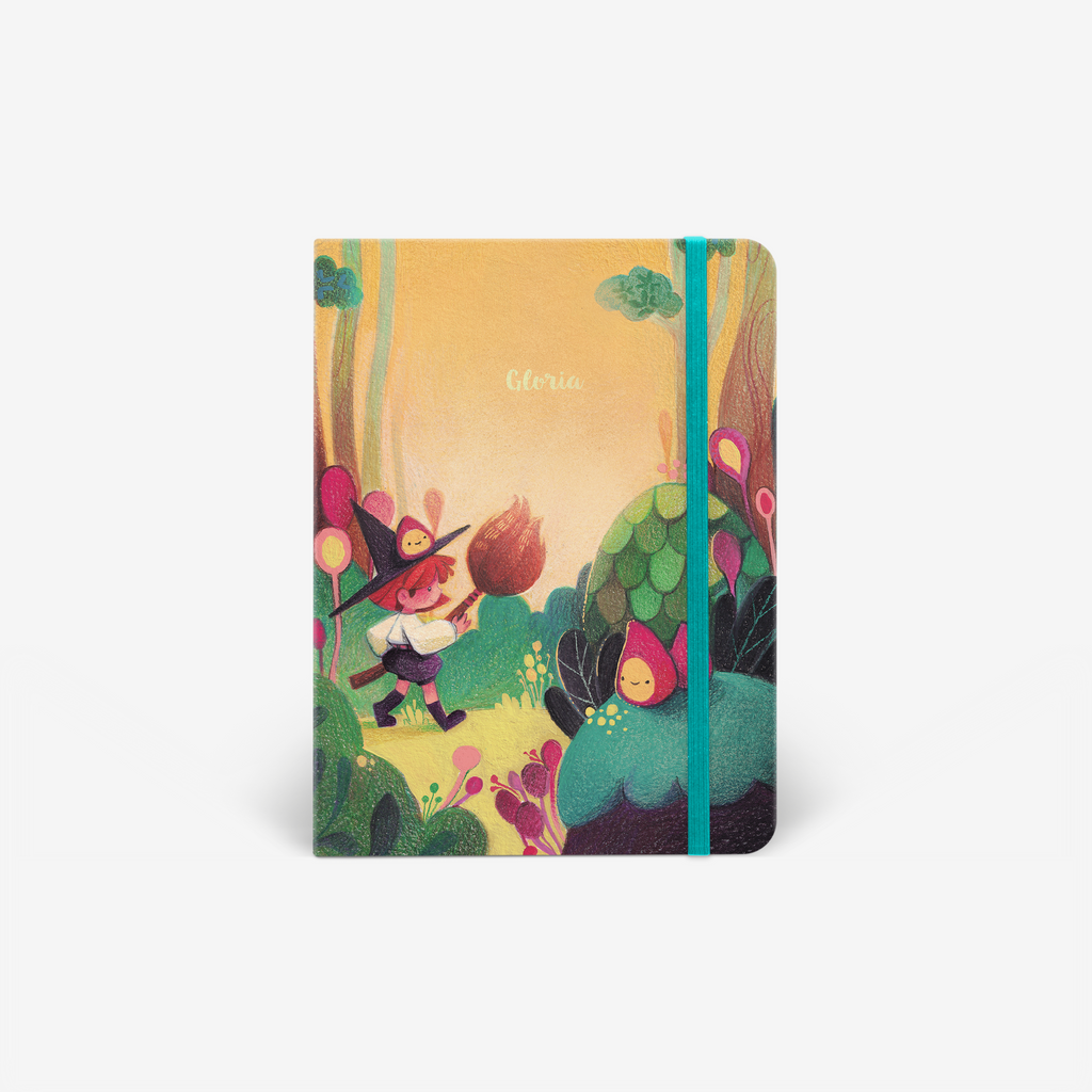 Forest Fable Light Threadbound Notebook