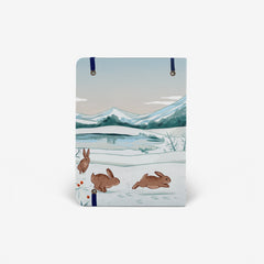 Winter Hares Light Threadbound Notebook
