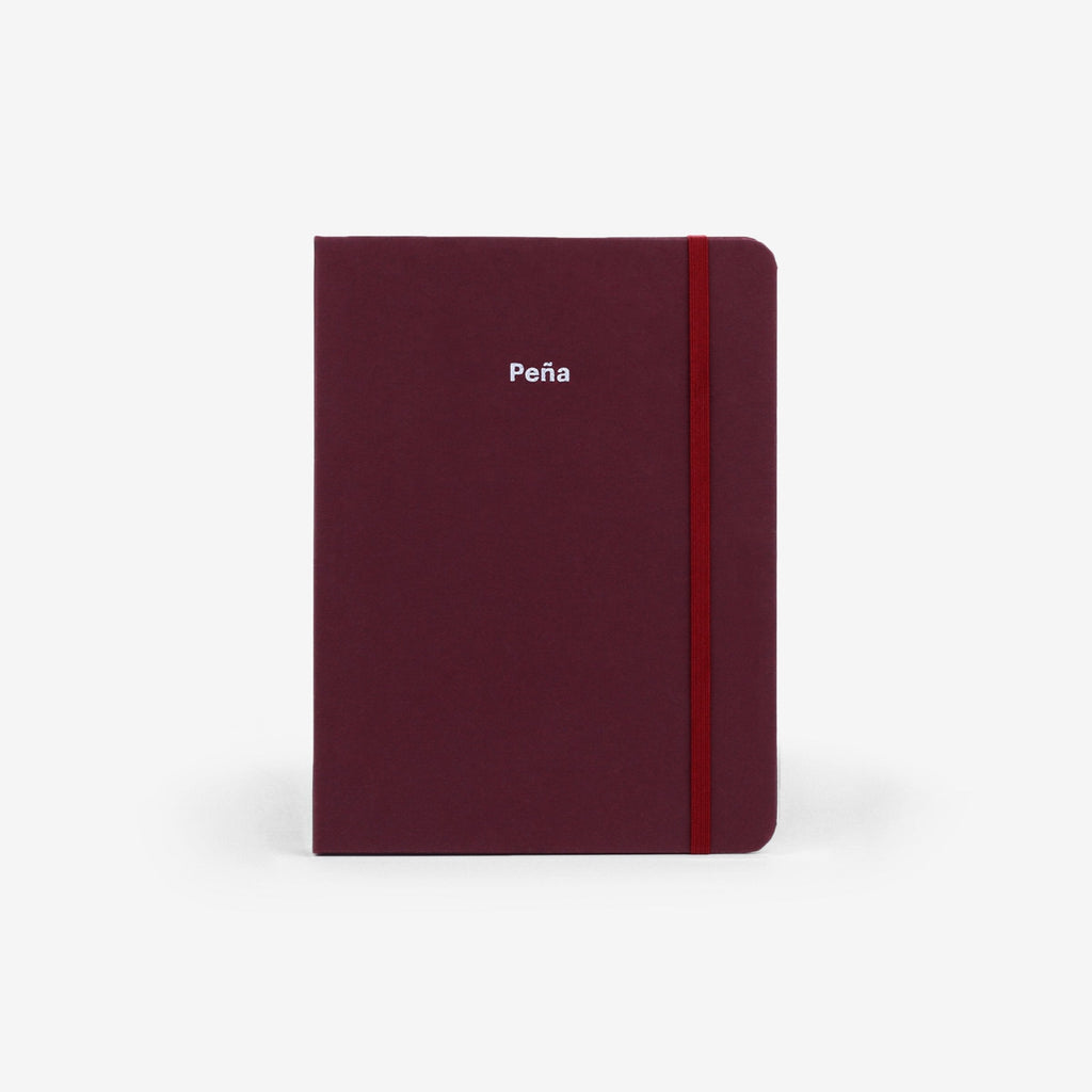 Plain Burgundy Undated Planner