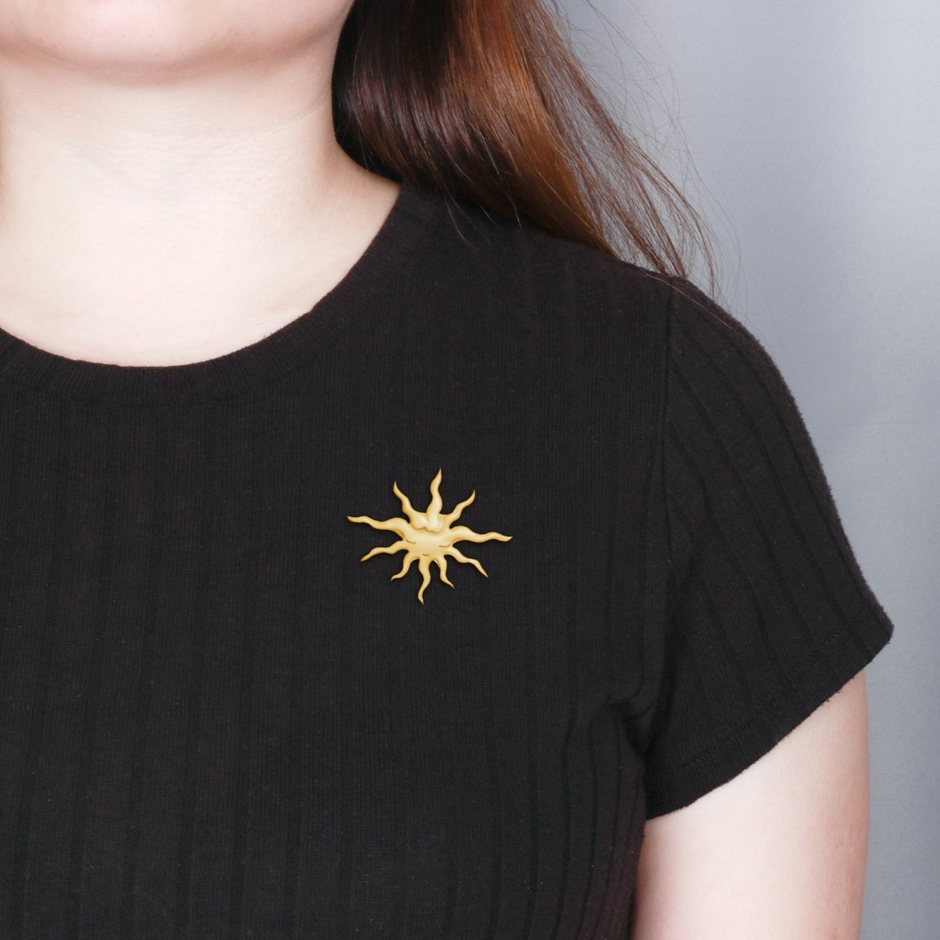 Sun Enamel Pin