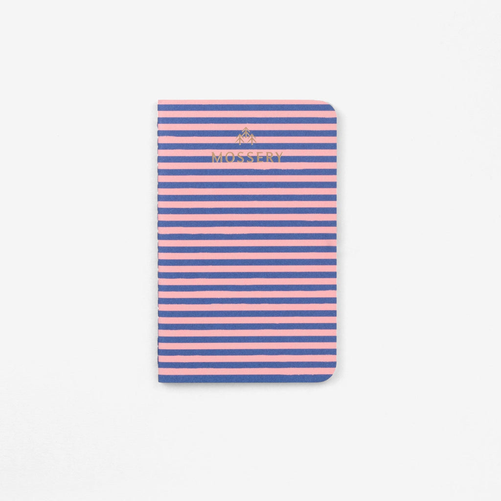 Second Chance: Pink Stripes Pocket Notebook