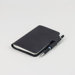 Second Chance: Navy Pocket Notebook Leather Sleeve