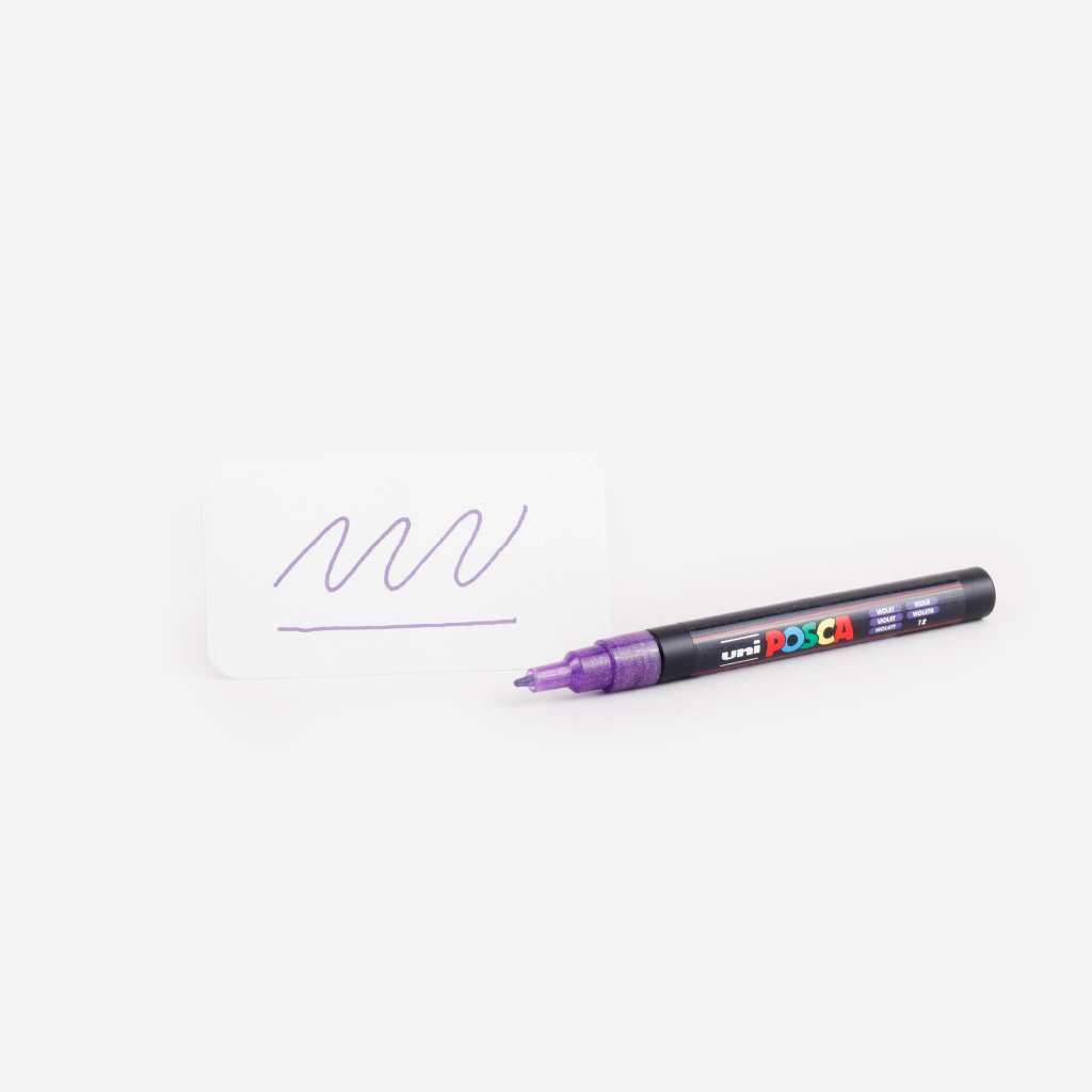 Uni Posca Marker PC 3ML - Glitter Violet