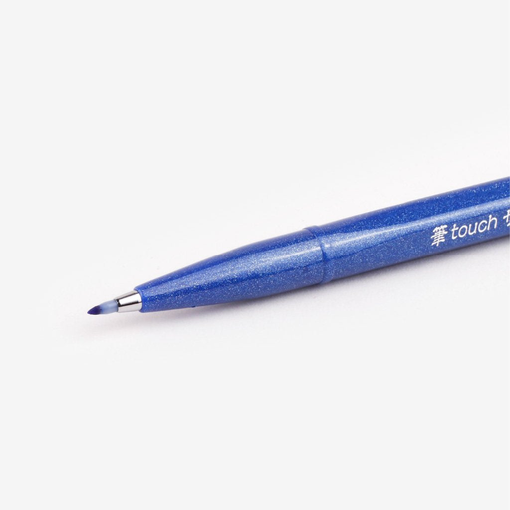 Pentel Fude Touch Brush Sign Pen - Blue
