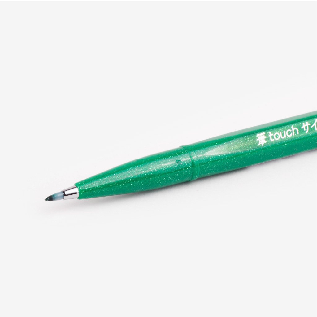 Pentel Fude Touch Brush Sign Pen - Green