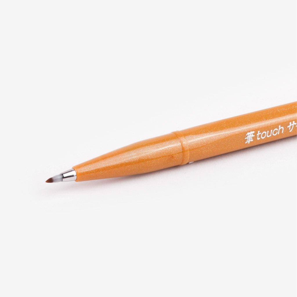 Pentel Fude Touch Brush Sign Pen - Yellow Ochre