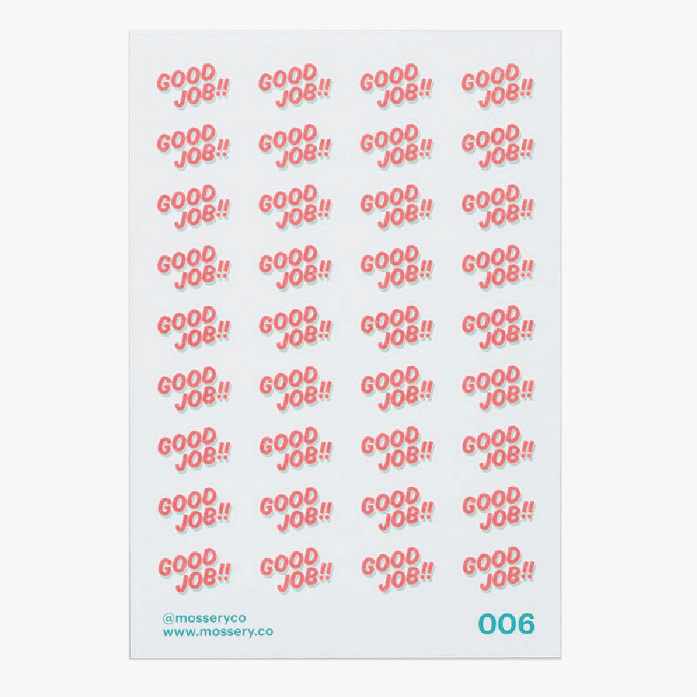 Mossery Stickers: Good Job (STC-006)