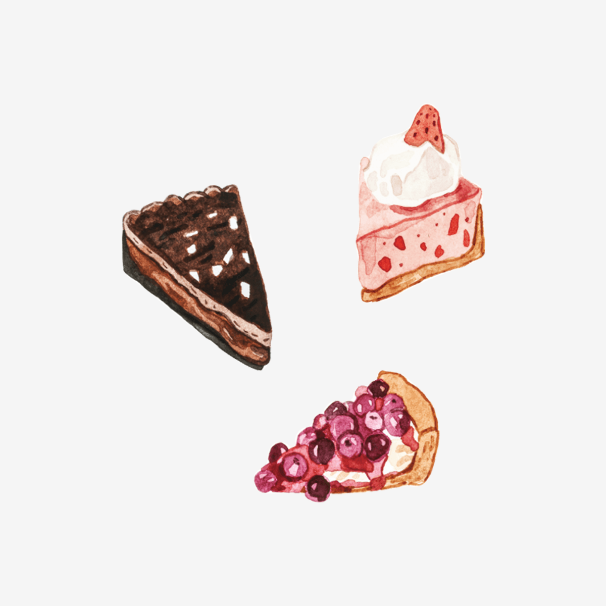 Artist Series Stickers: Dessert Tarts (STC-509)