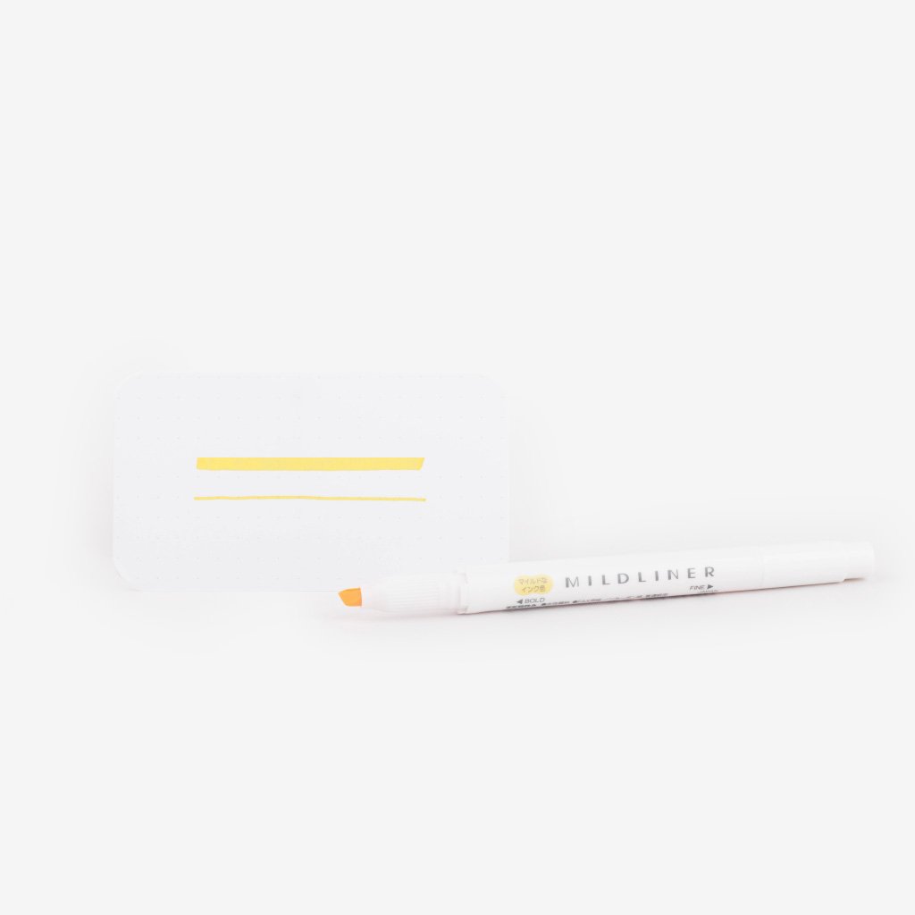 Mildliner Double-Sided Highlighter - Lemon Yellow